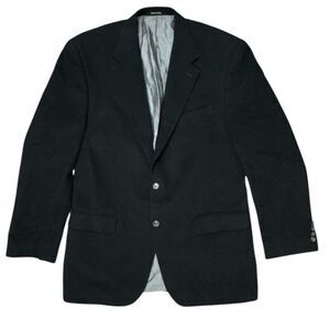 Lauren Ralph Lauren Men’s 42L Black Blazer Wool Silk Cashmere Sport Coat
